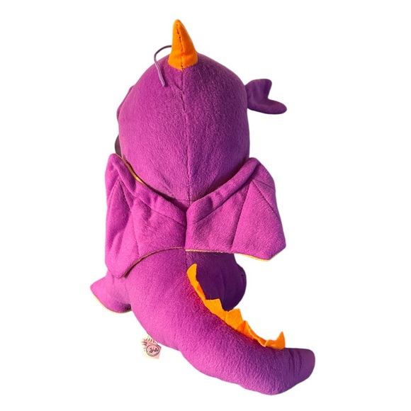 Carousel Toys Purple Yellow Spyro Dragon 12” NWT Stuffed Animal Doll - Picture 2 of 3
